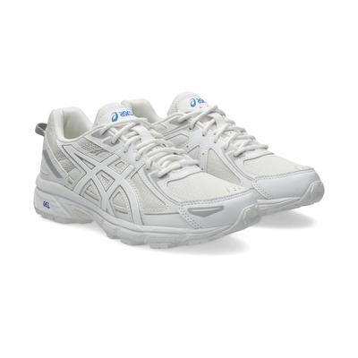 Sneaker ASICS SPORTSTYLE "GEL-VENTURE 6 GS", Mädchen, Gr. 39,5, weiß (weiß, illusion blau), Synthetik, Schuhe Sneaker