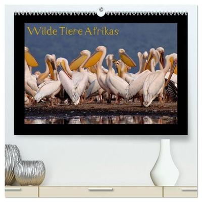 Wilde Tiere Afrikas (hochwertiger Premium Wandkalender 2027 DIN A2 quer), Kunstdruck in Hochglanz