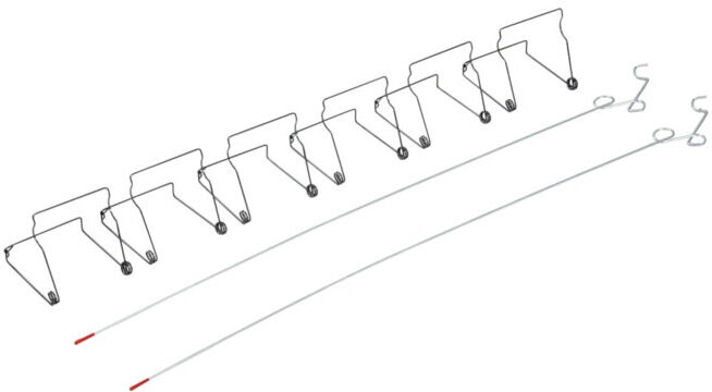 Starter kit de fixation pour porte / cloison anti-poussière ; Glück (4110 KlemmSet)
