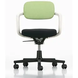 Vitra Bürodrehstuhl Allstar Sitz schwarz, Rücken hellgrün, Designer Konstantin Grcic, 70x78.5-95.5x70 cm