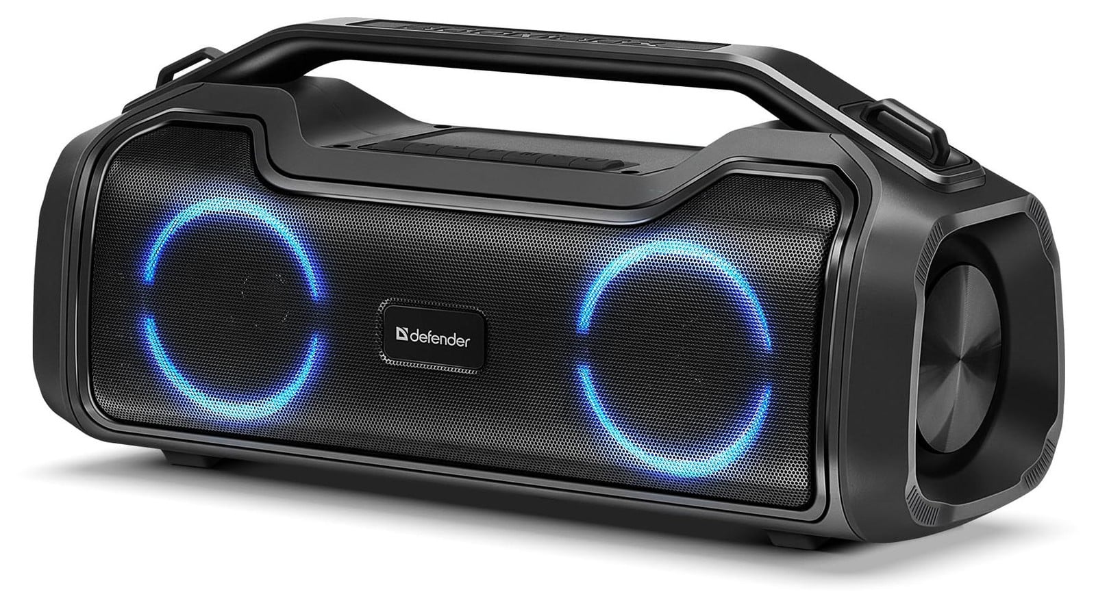 Defender Beatbox 50 Bluetooth-speaker met 50W vermogen, RGB-verlichting, TF-kaartlezer, Type-C-aansluiting en IPX5-waterbestendigheid met draadloze oplaadfunctie