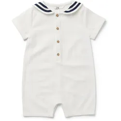 Tchibo - Baby-Matrosen-Strampler - Baby - Gr. 62/68 - dunkelblau/gestreift