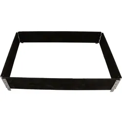 Siena Garden Hochbeet stapelbar, 120 x 80 x 19,5 cm, schwarz