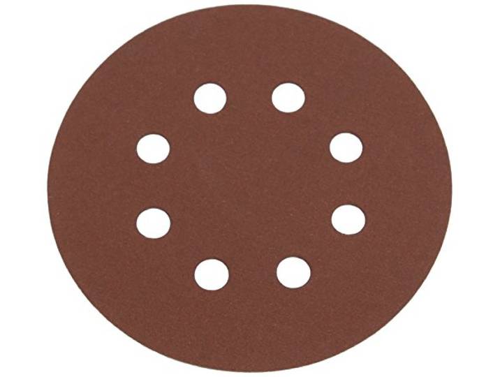Silverline 206505 schuurschijven met klittenband, geperforeerd, 125 mm, set van 10 korrel 240er