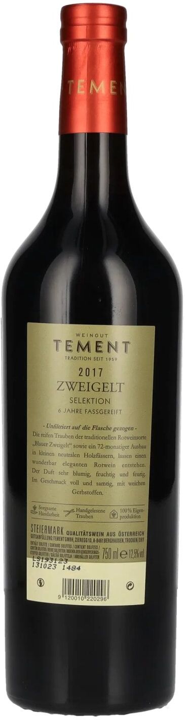 Tement Zweigelt Selektion 2017 12,5% Vol. 0,75l