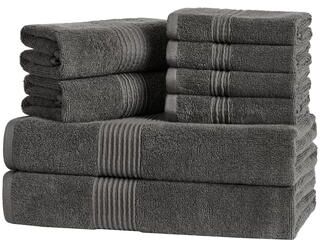 Sweet Home Collection 8PC Cotton Towel Set (2 Bath, 2 Hand, 4 Wash)