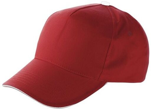 Casquette sandwich en coton personnalisable coton rouge