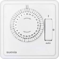 Suevia SU280447 Unterputz-Zeitschaltuhr analog Tagesprogramm 1200 W IP20 EIN/AUTO/AUS-Programm