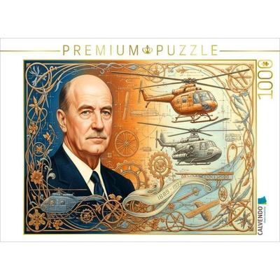 CALVENDO Puzzle Igor Sikorsky (1889-1972) Russischer Luftfahrtpionier | 1000 Teile Lege-Größe 64x48cm Foto-Puzzle für glückliche Stunden