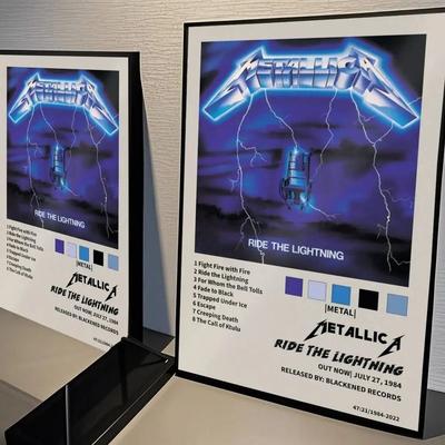 Uplifted Finds Metallica Classics Band Poster   Heavy Metal Music Icon Wall Sticker For Living Room & Bar 1 57 X 80 Cm No Frame