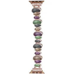 Neue Armbanduhr GlacierX Gleam Ellipse Stretch Bracelet Dark Orchid für Apple Watch 38/40/41mm Mehrfarbig