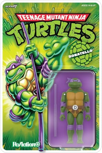 Super7 Teenage Mutant Ninja Turtles ReAction+ Actiefiguur Donatello
