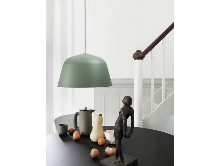 Ambit Pendelleuchte Ø40 Dusty Green - Muuto - Esszimmer - Aluminium