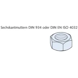 Leviat Sechskantmutter MU-GV-M12
