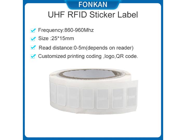 Étiquette RFID UHF 25x15mm, 1000 pièces, étiquette passive EPC Gen2, 860MHz, 960MHz, pour inventaire RFID UHF