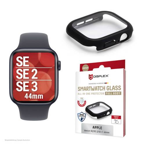 DISPLEX Full Body Displayschutzglas Apple Watch SE 44 mm, Watch SE (2. Gen.) 44 mm, Watch SE (3. Gen.) 44mm 1 St. 02139