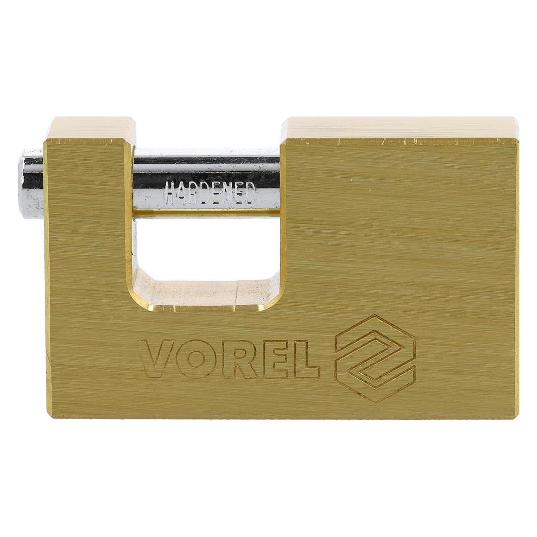 Toya Vorhängeschloss 65 mm Stift Messing 3 Schlüssel (77211)