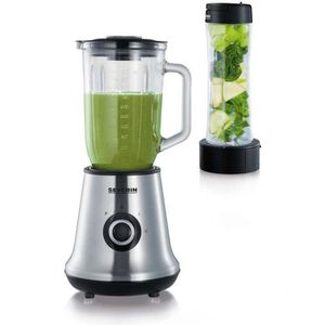 Severin Standmixer SM 3737 Multimixer, 500 Watt, aus Glas, silber / schwarz