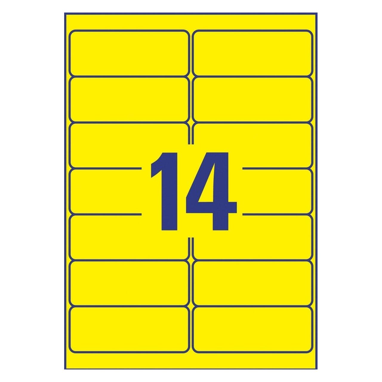 Avery High Visibility Labels (L7263Y-25.FR)