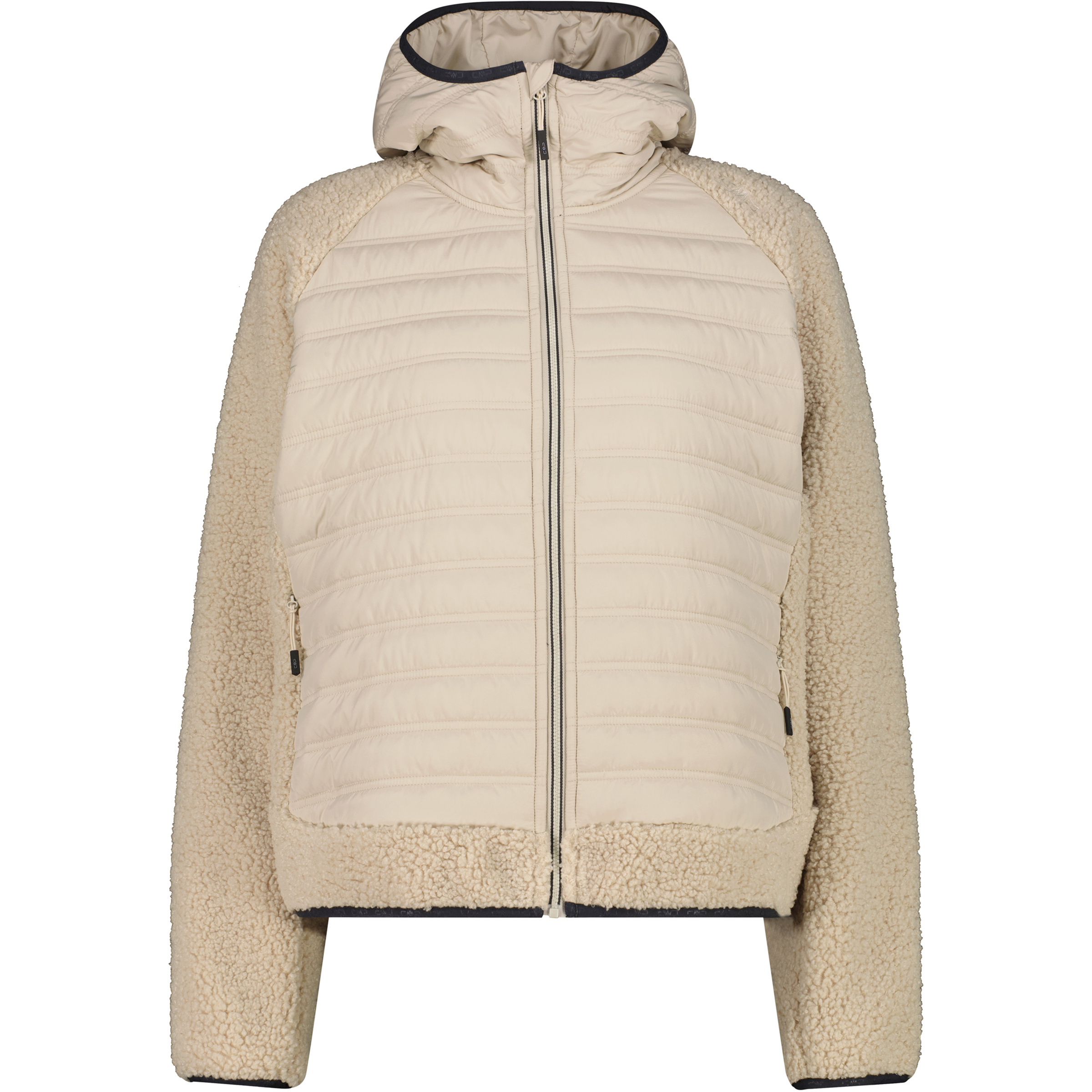 CMP Hybrid Damen Isolationsjacke beige Größe S Trekking Elastisch