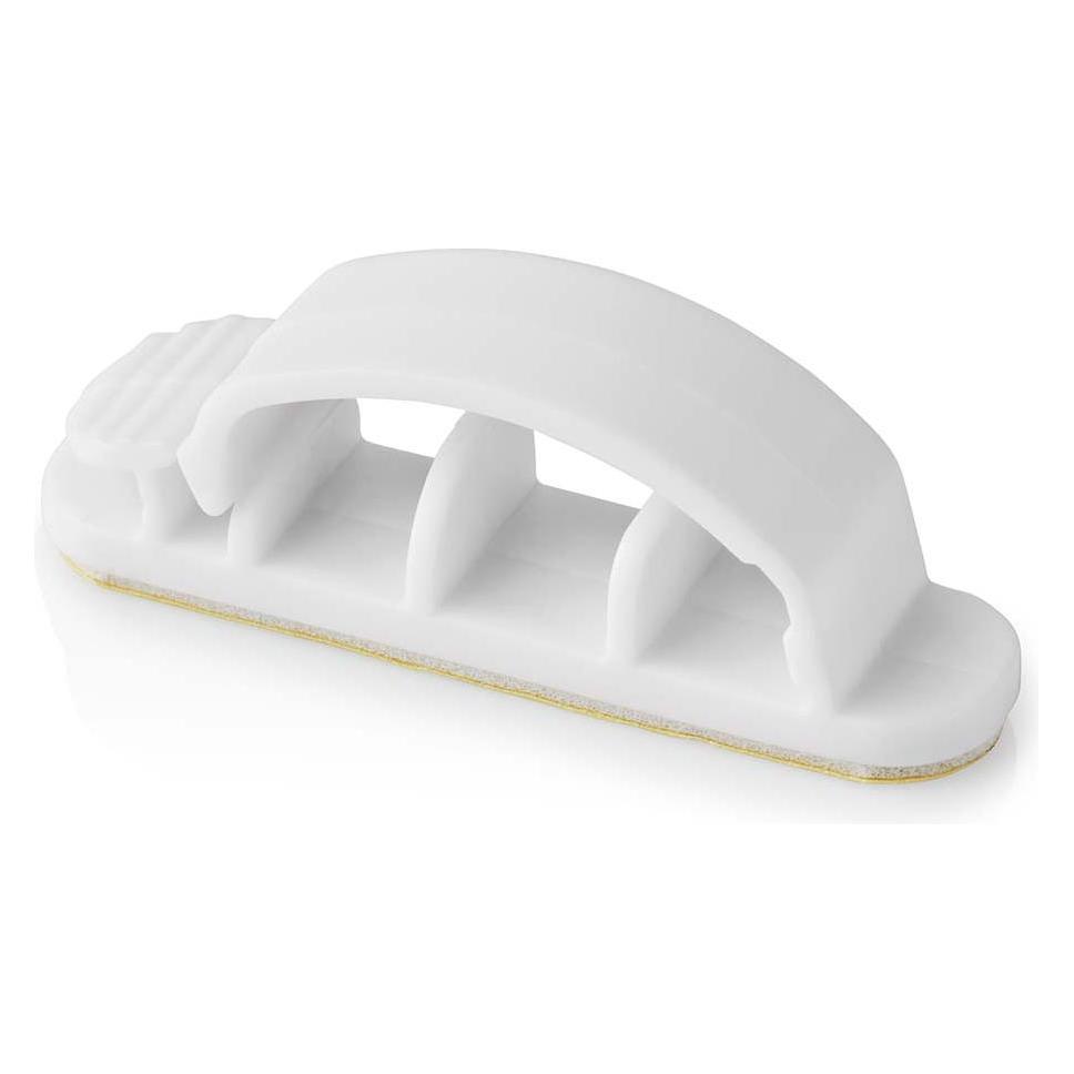 Nedis Kabelmanagement Kabelclip Gesperrt 3 Stück Silikon 55 mm Weiss (CMGC22033WT)