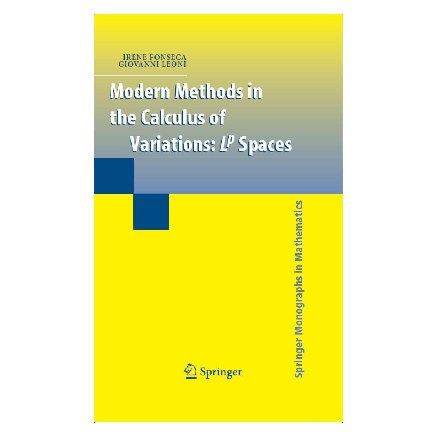 Springer Modern Methods in the Calculus of Variations (Englisch, Hardcover, Giovanni Leoni, Irene Fonseca) (9780387357843)