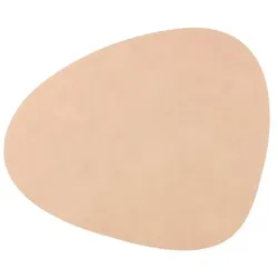 LINDDNA Tischset Nupo L Curve Leder Beige Sand (Large)