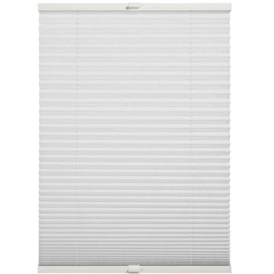 Plissee "Milla", weiß, B:100cm H:130cm, Obermaterial: 100% Polyester, SCHÖNER WOHNEN-KOLLEKTION, Plissees, verschraubt, silberne oder weiße Rollo-Technik