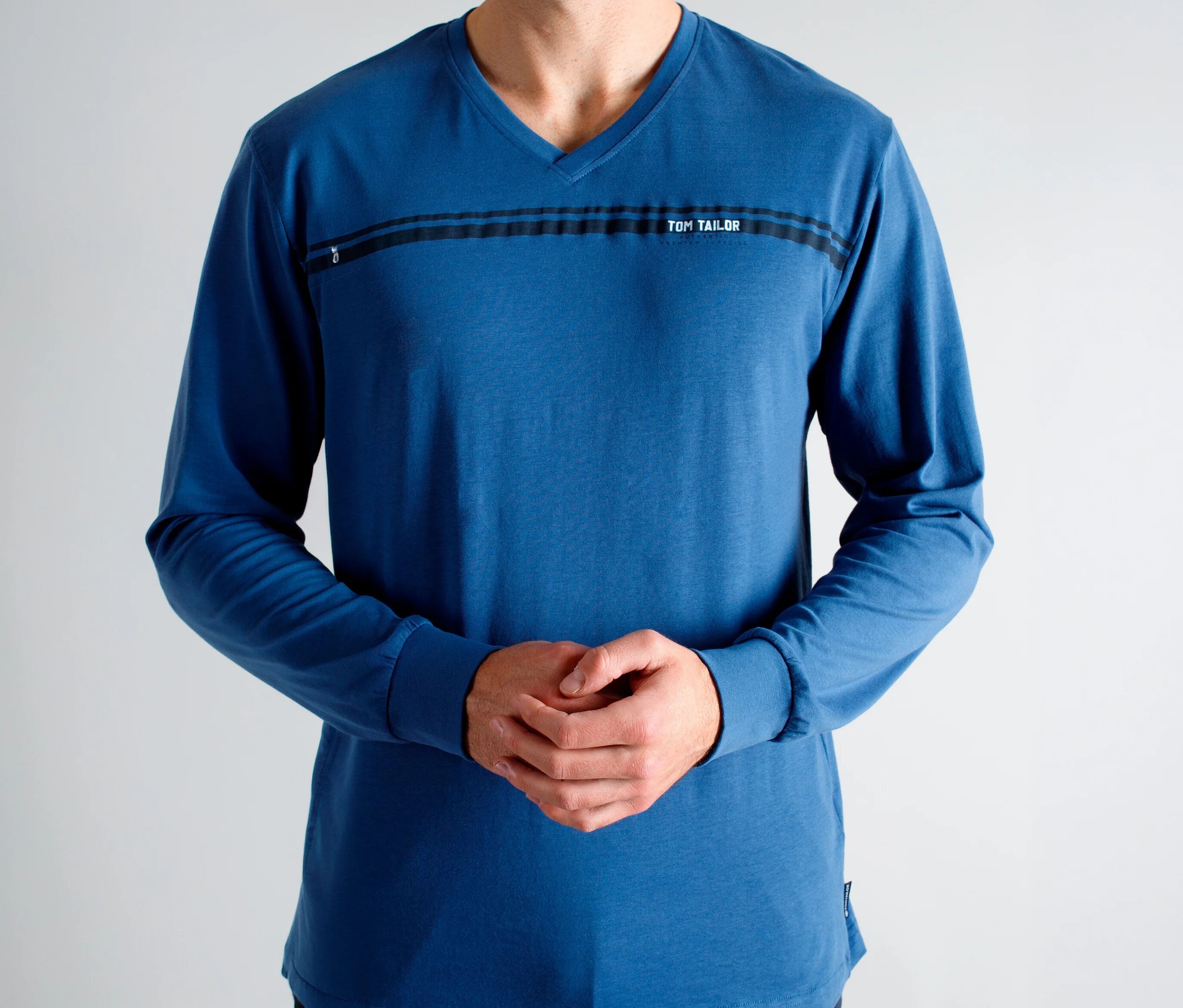 Tom Tailor Pyjama »Maine« - Herren - Gr. S - blau