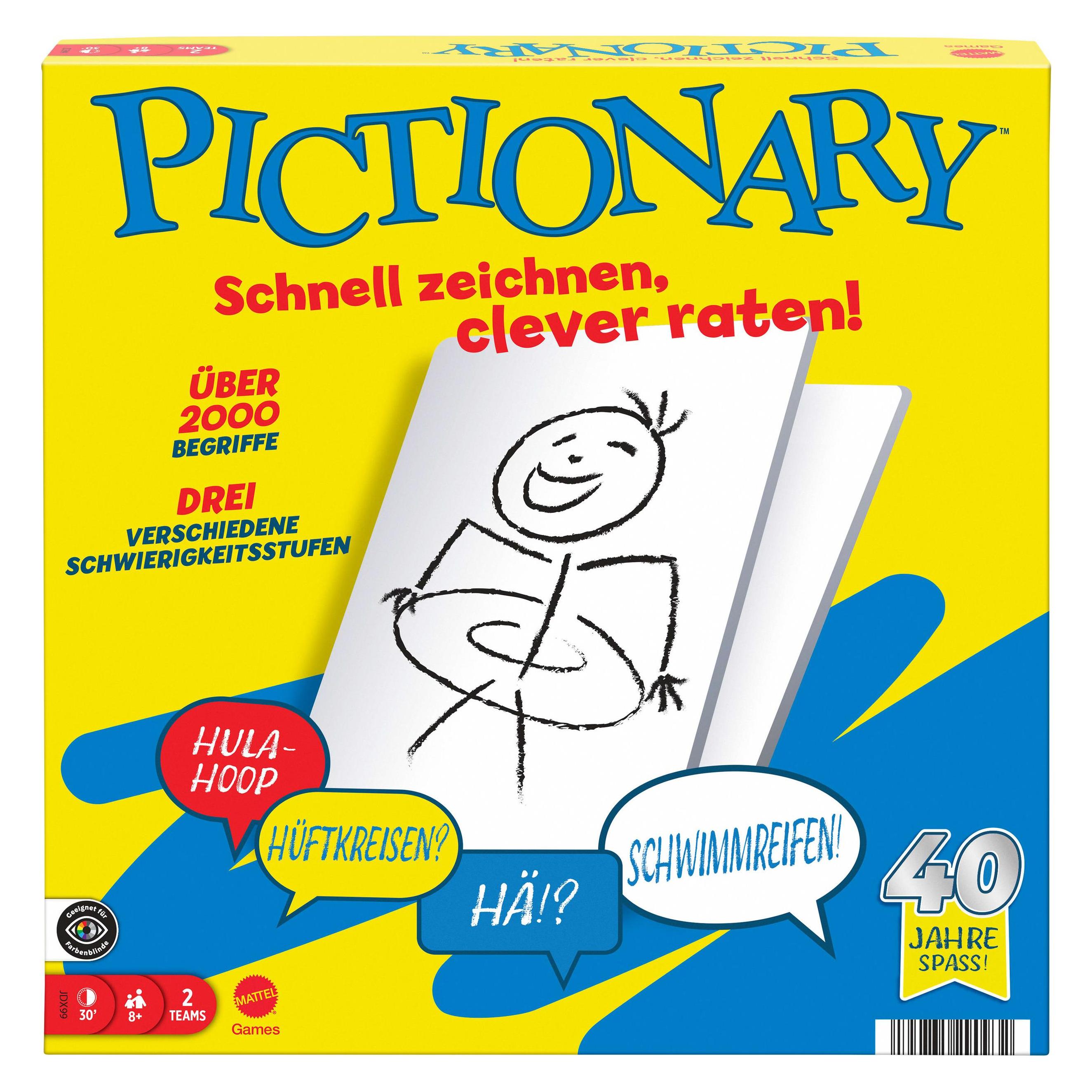 Mattel Games Pictionary (Deutsch, 2 - 10 Spieler) (JDX99)