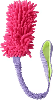 Inspire Picks Interactive Plush Rope Dog Toy For Aggressive Chewers pink