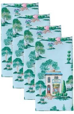 Lenox Spice Village Allover Napkins, Set of 4 - 19x19