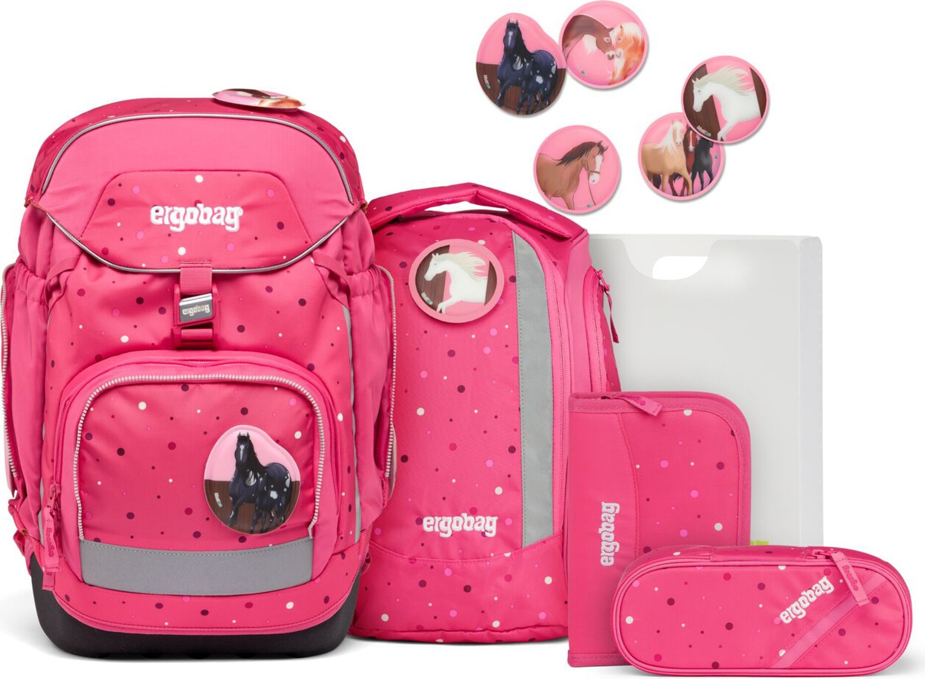 ergobag pack 6-tlg. Schulrucksack-Set Urlaub auf dem ReiBärhof