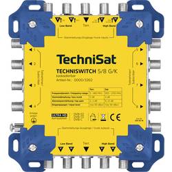 TechniSat TECHNISWITCH 5/8 G/K SAT Multischalter Eingänge (Multischalter): 5 (4 SAT/1 terrestrisch) Teilnehmer-Anzahl: 8 0000/3262