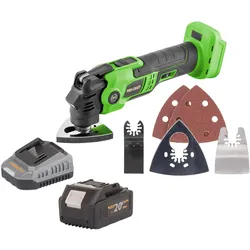 Procraft, Multifunktionswerkzeug, PMT22bb Akku Multifunktionswerkzeug 20 V Brushless + 1x Akku 4,0 Ah + Ladegerät (Oszillationswerkzeug)