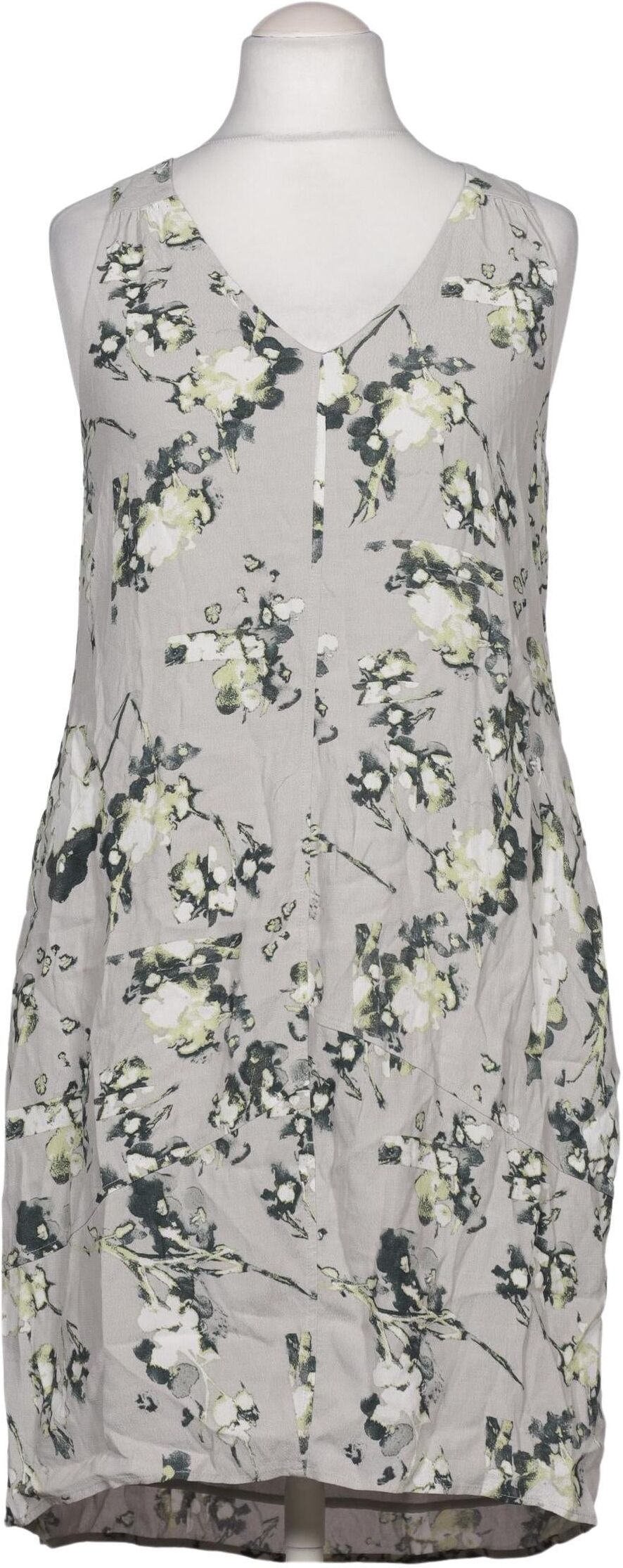 Mint Velvet Damen Kleid, Grau, Gr. L (UK 14), Synthetik / Viskose - Second Hand
