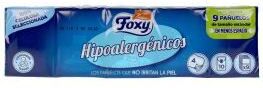 Foxy Hypoallergenic tissues 9 units
