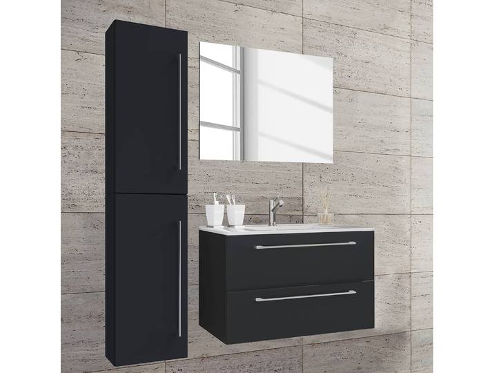 Salle de bain Melville VII 3 éléments 94cm Noir/Noir