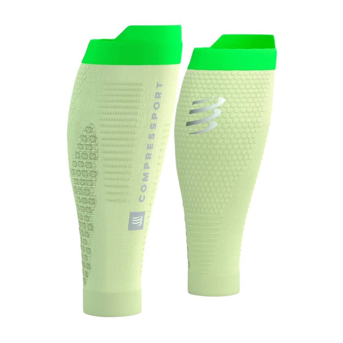 Calze a compressione Compressport R2 3.0 Verde Lime, Taglia T4 Unisex
