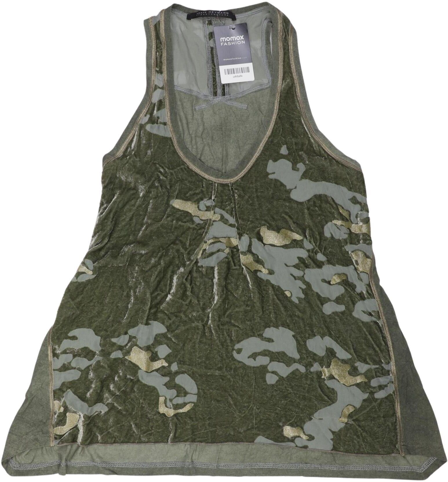 Beate Heymann Damen Top, Grün, Gr. S, Seide / Viskose / Elasthan - Second Hand