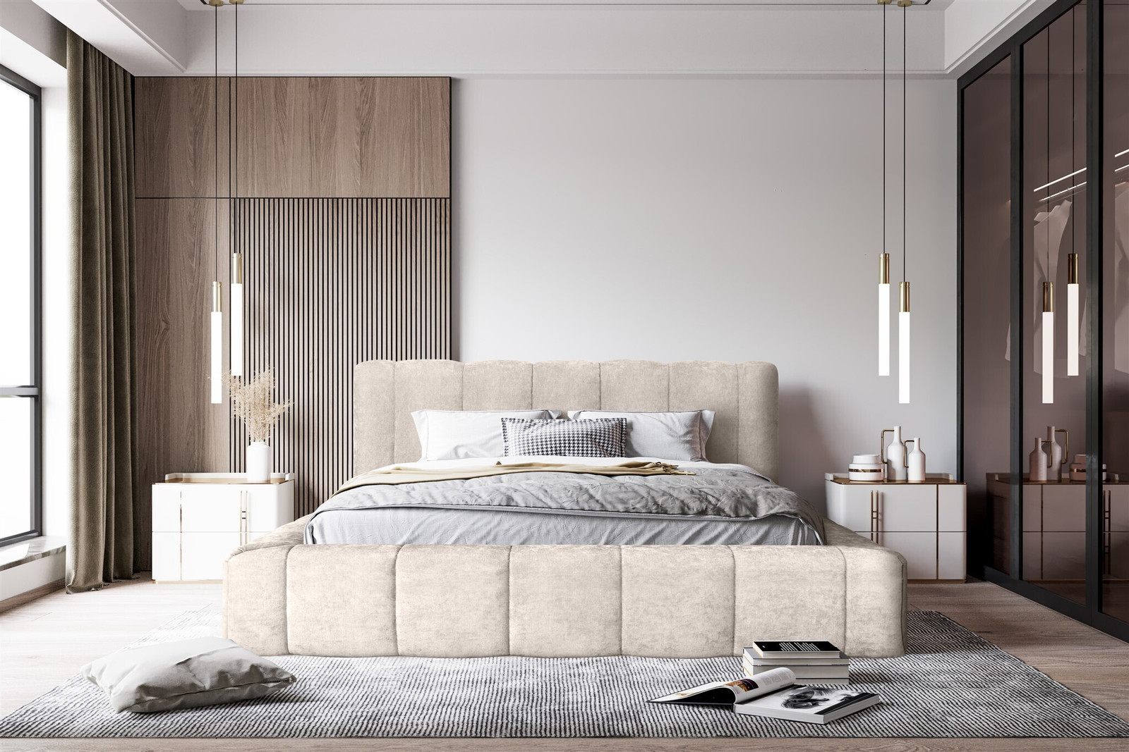 Fun-Möbel Boxspringbed Hailey Tweepersoonsbed Sometimes Creme B/D: 180 x 200 cm