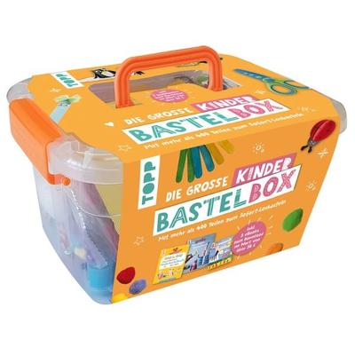 Die große Kinderbastelbox. Inkl. 3 Bastelbücher zum Downloaden. Mit Material und Anleitungen für lustige Bastelprojekte