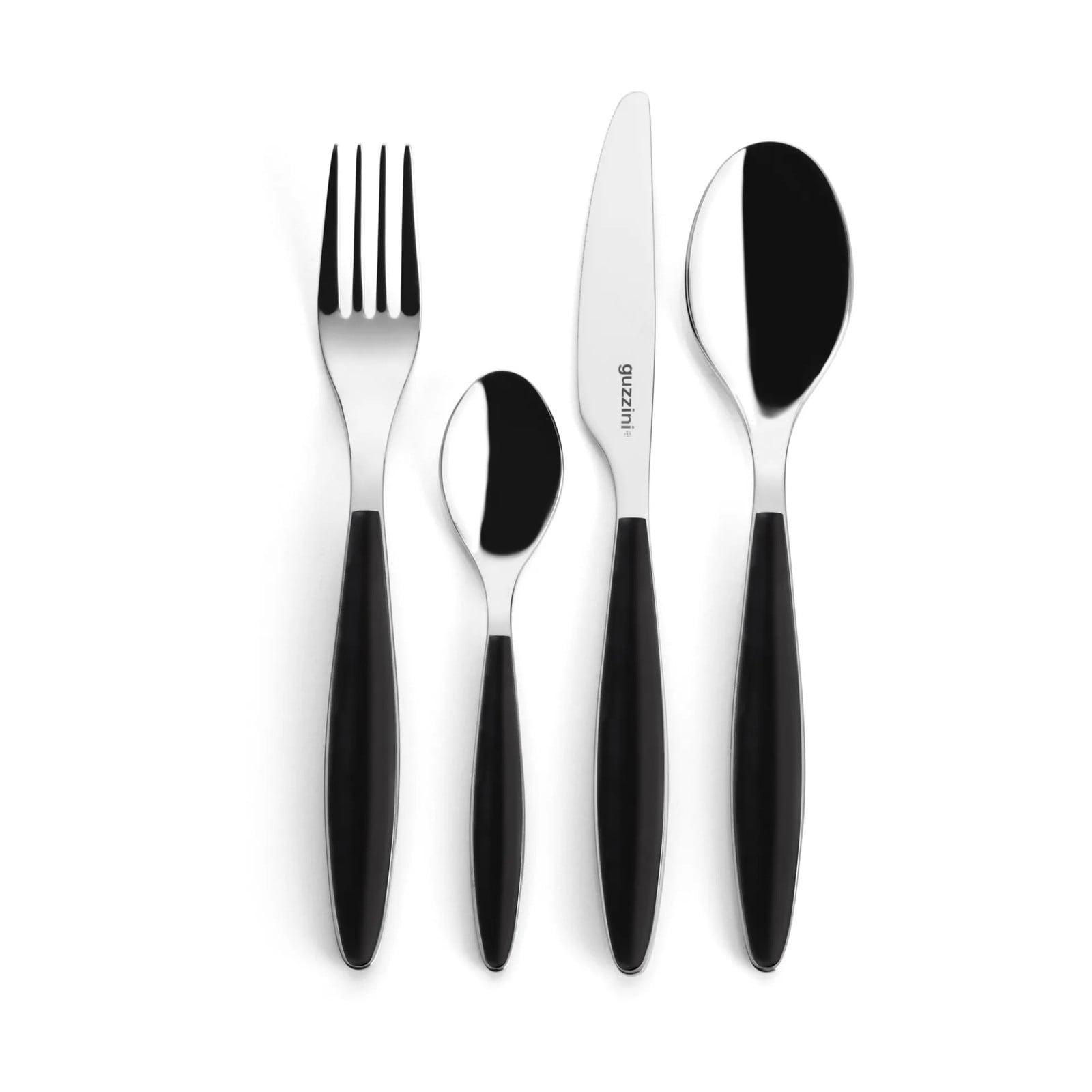 Guzzini Feeling bestekset Black, 24 delig