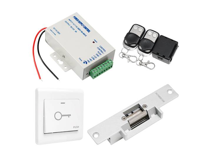 Module d'alimentation électrique Fail Safe Strike Lock pour kit d'interphone vidéo HOMSECUR