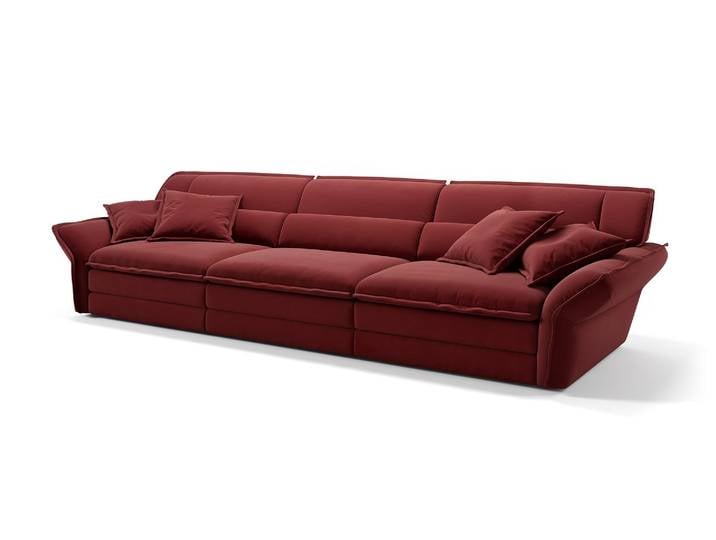 Stoff Sofa PASSO 3-Sitzer XXL Bequem Designcouch leger Stoffcouch