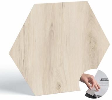 Lucida Surfaces Lucida BaseCore Hex Peel and Stick Floor Tiles