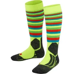 FALKE SK2 Stripes Kinder Kniestrümpfe, Größe 27-30 in Gelb Gelb