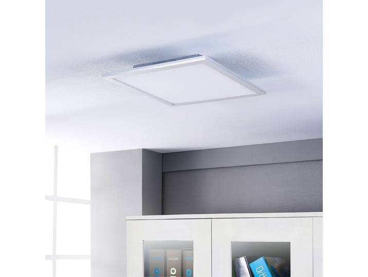 Lindby LED-Panel Livel, 2er-Set, CCT, 40 cm x 40 cm, Remote - Küche - Modern - Kunststoff - Eckig