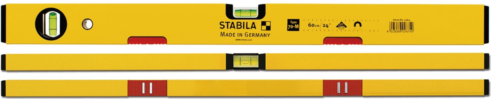 STABILA Wasserwaage Type 70 M 200 cM mit Seltenerd-Magnetsystem (02879)