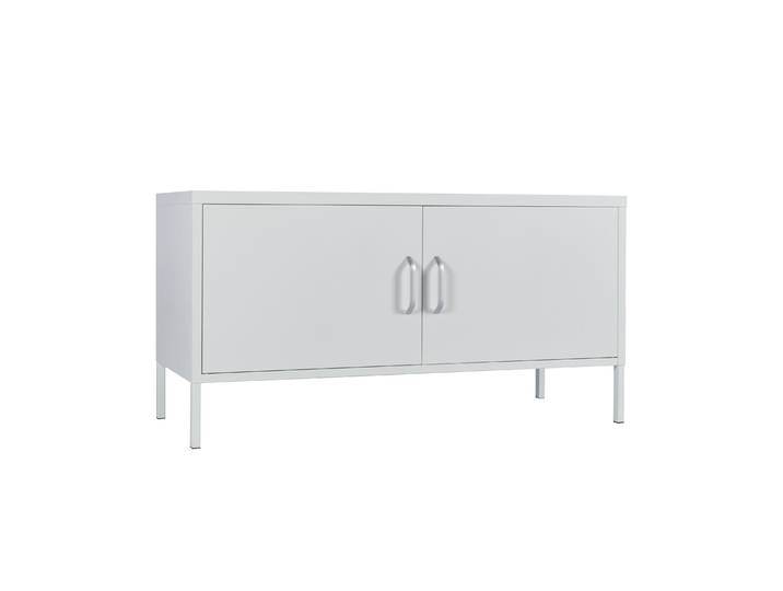 Sideboard Metall KLAUS 115 x 59 cm weiss